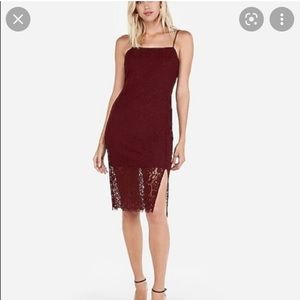 Xs express lace midi dress